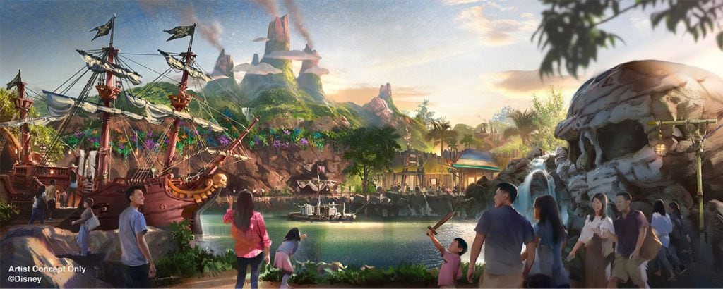 Rendering of Peter Pan’s Never Land coming to Fantasy Springs opening on June 6, 2024 at Tokyo DisneySea