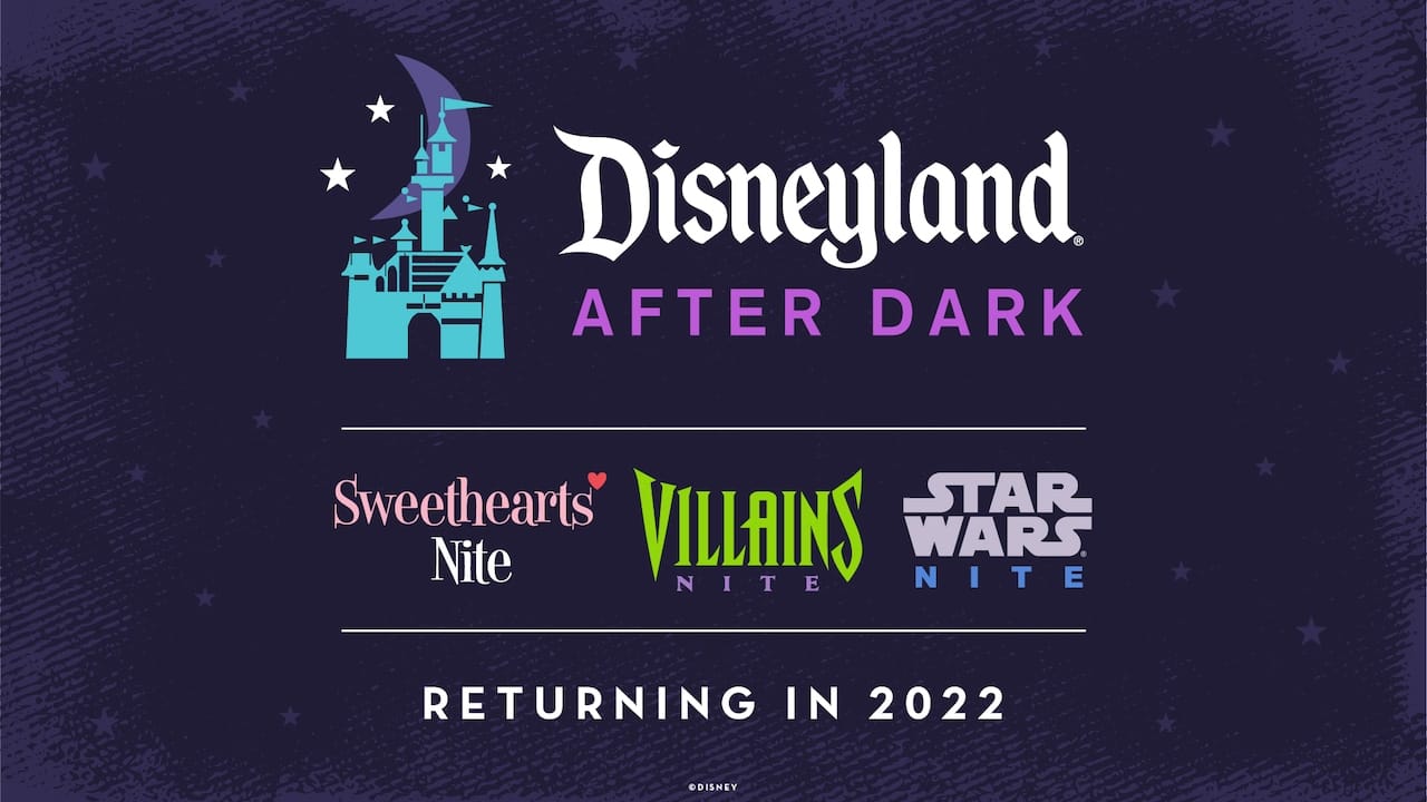 Disneyland Announces 2022 “Disneyland After Dark” Themes and Dates
