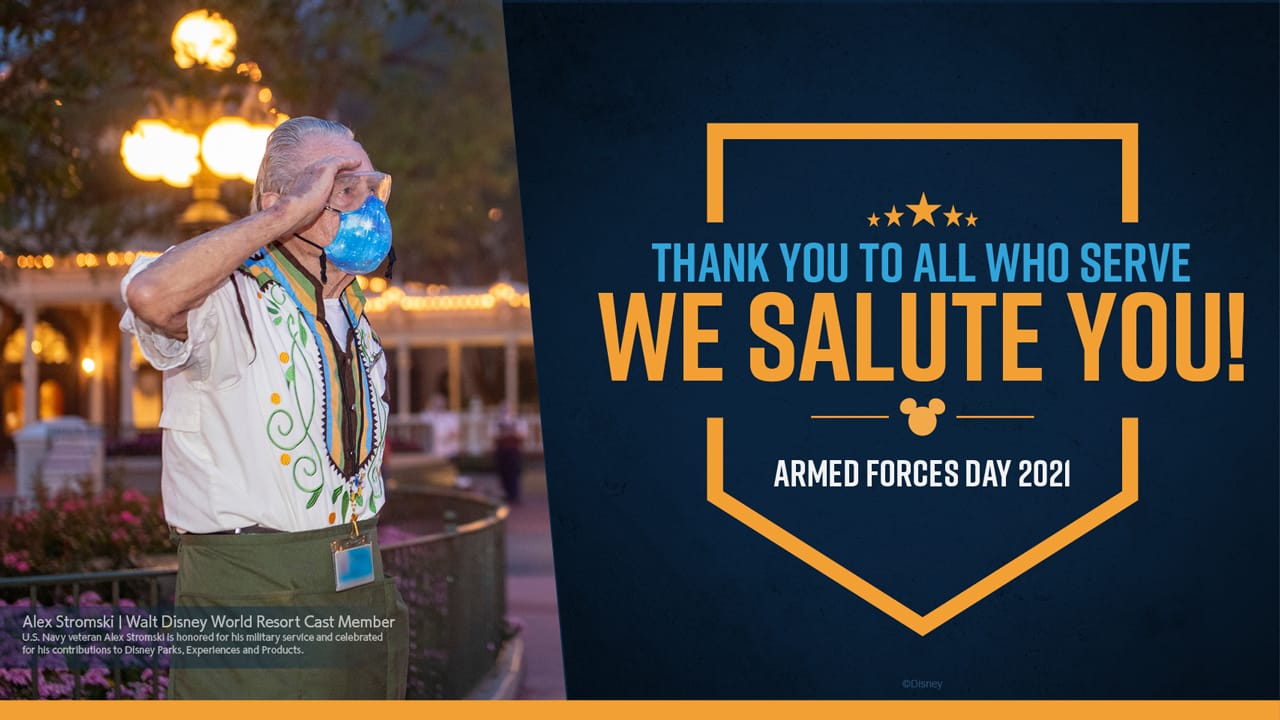 Disney Honors WWII Veteran and  Cast Member, Alex Stromski, For Armed Forces Day