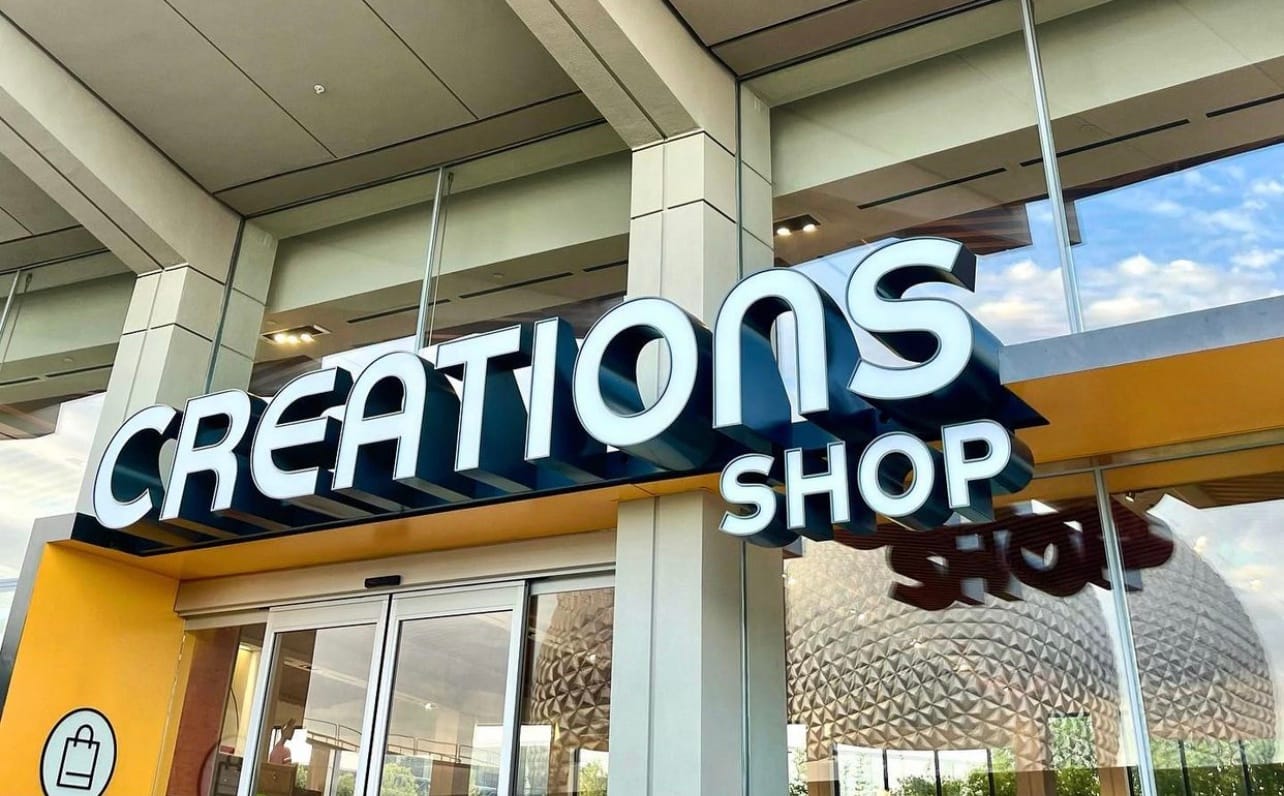 Imagineer Zach Riddley Reveals the Marquee for Epcot's New Creation Shop