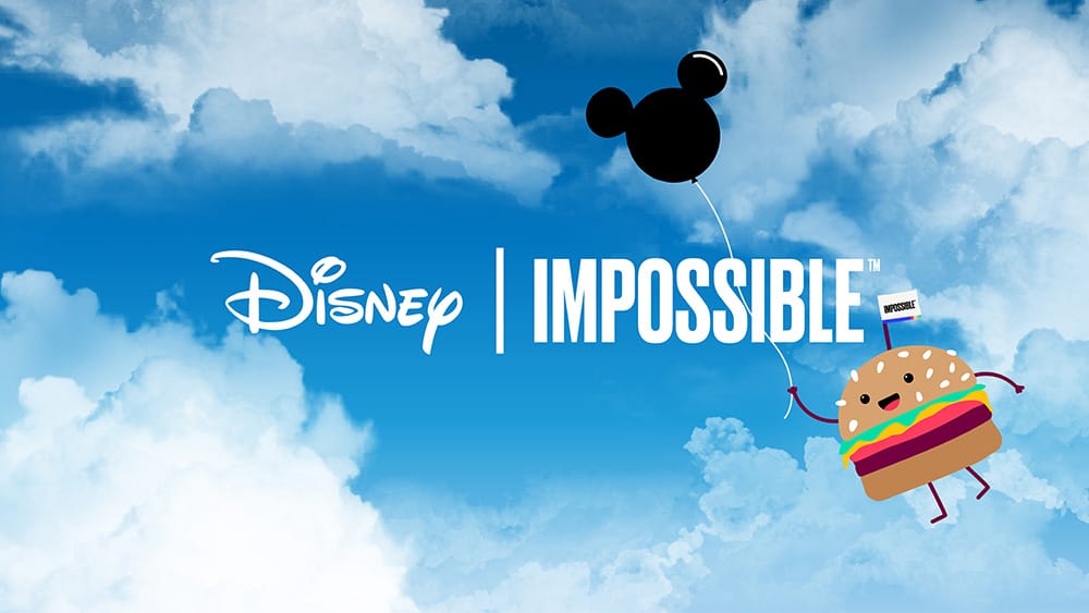 Impossible Burger Named the Preferred Plant-Based Burger of Walt Disney World Resort, Disneyland Resort, and Disney Cruise Line