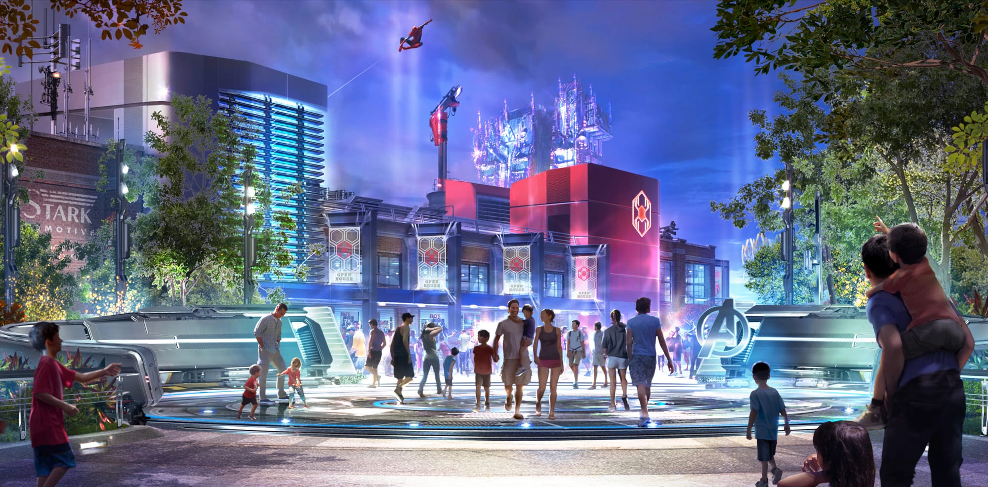 Stunning New Concept Art For Disneyland's Spider-Man Attraction