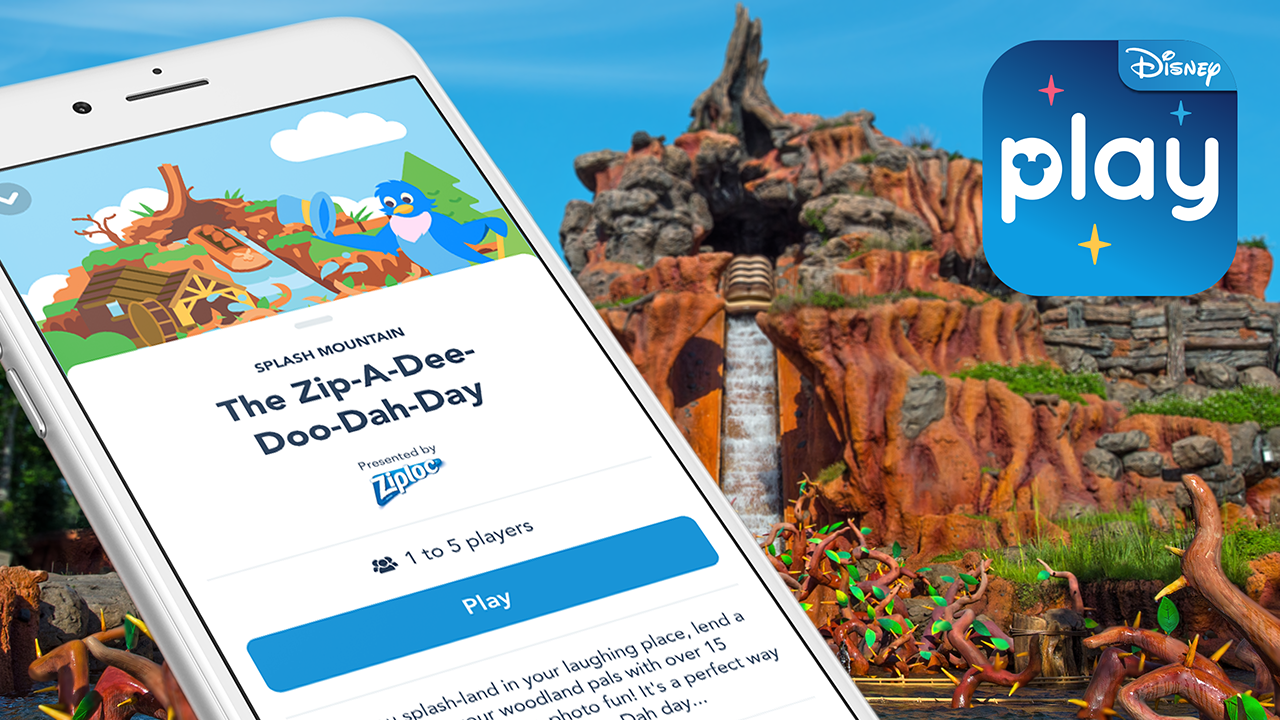 Disney Updates Play Disney Parks App to Include a New Splash Mountain Game