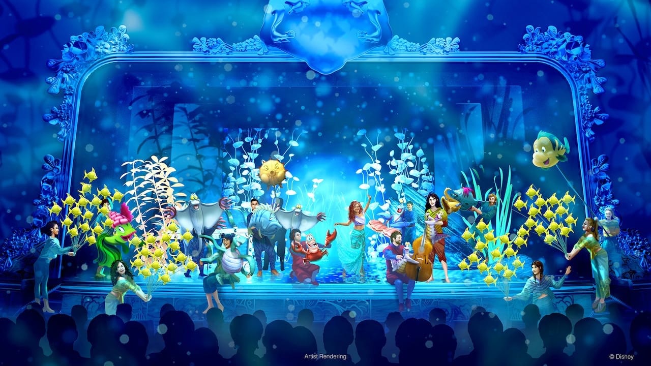 First Look: Scenes from ‘The Little Mermaid’ Stage Show Aboard Disney Wish