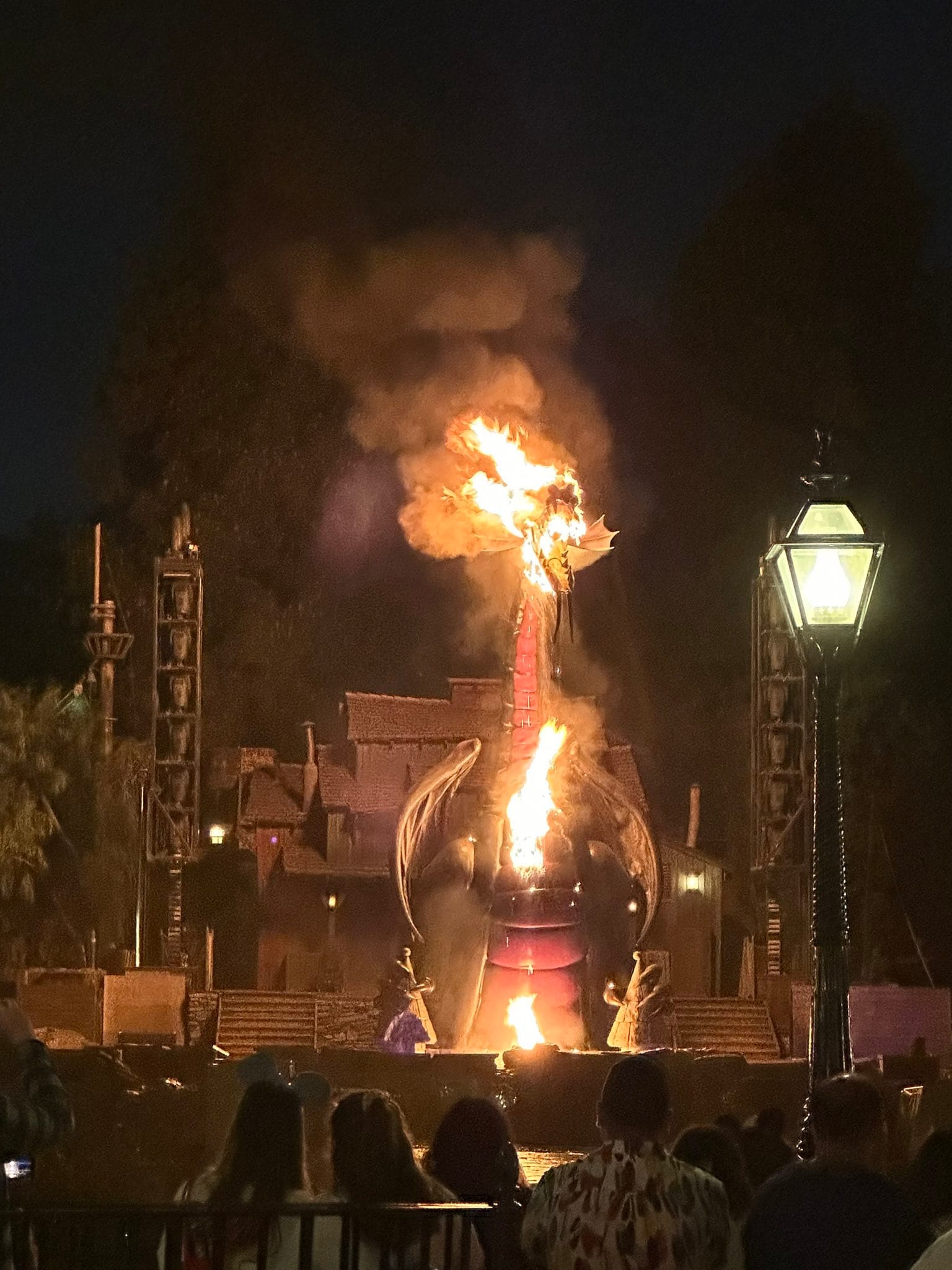 Fantasmic Dragon Catches Fire at Disneyland