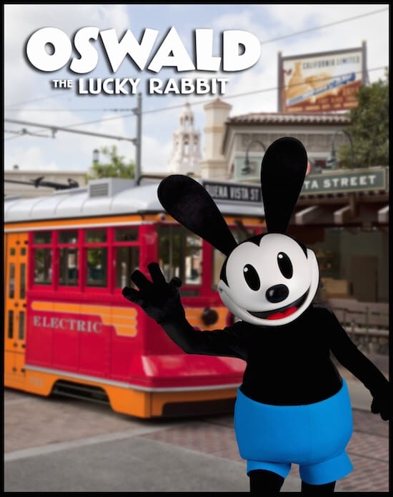 Oswald The Lucky Rabbit No Longer Appearing at Disney California Adventure