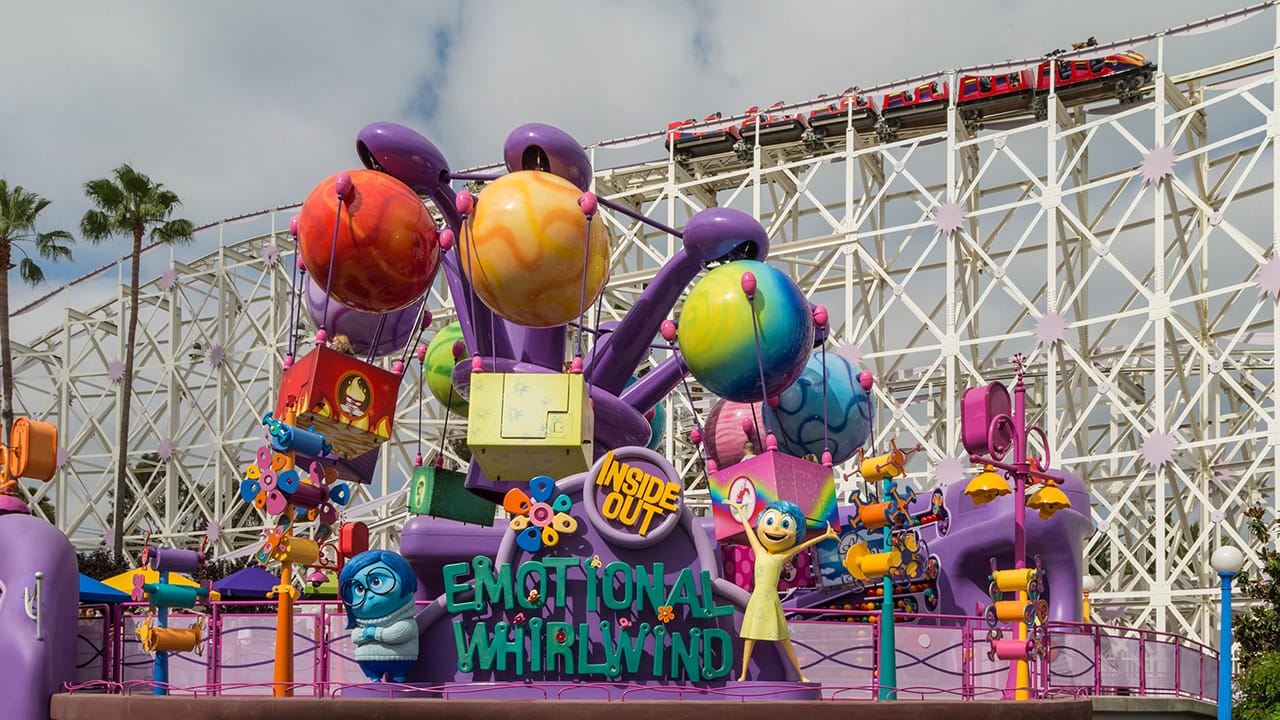 Take a Sense-ational Spin Around Inside Out Emotional Whirlwind, Now Open at Pixar Pier in Disney California Adventure Park