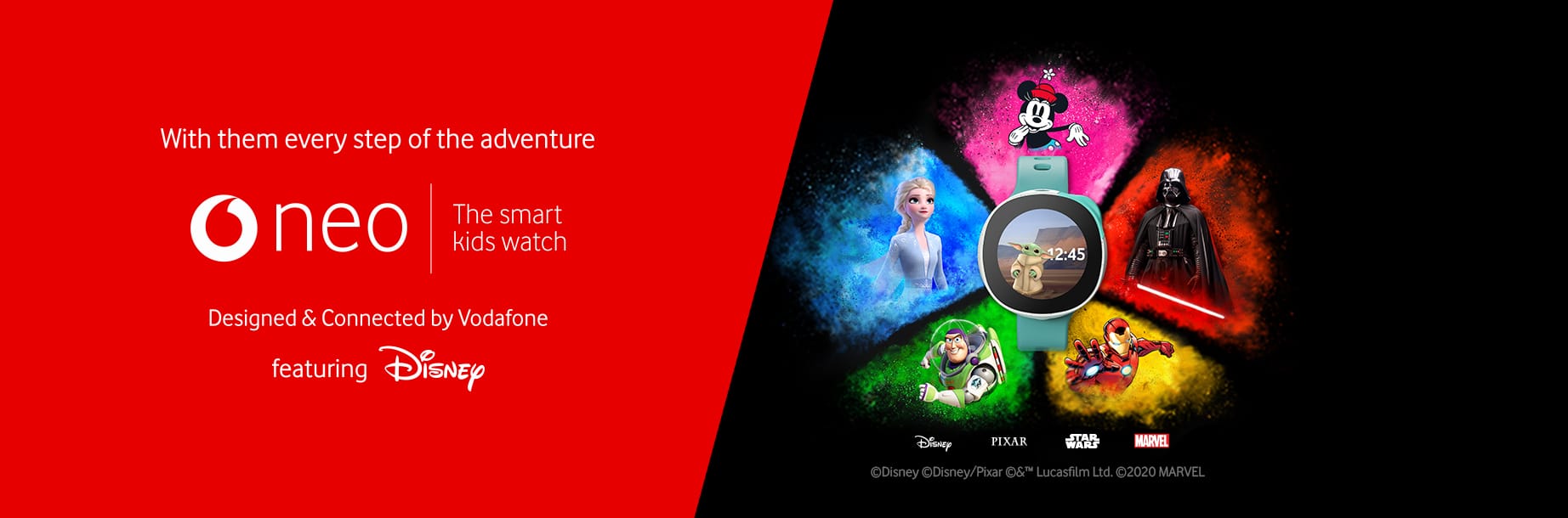 Disney and Vodafone to Launch Neo, a Disney Smartwatch for Kids