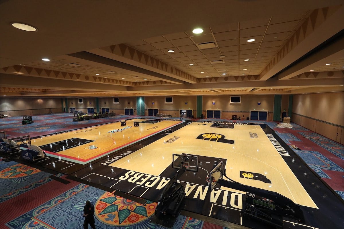 Practice Courts in Place For NBA Players at Disney's Coronado Springs