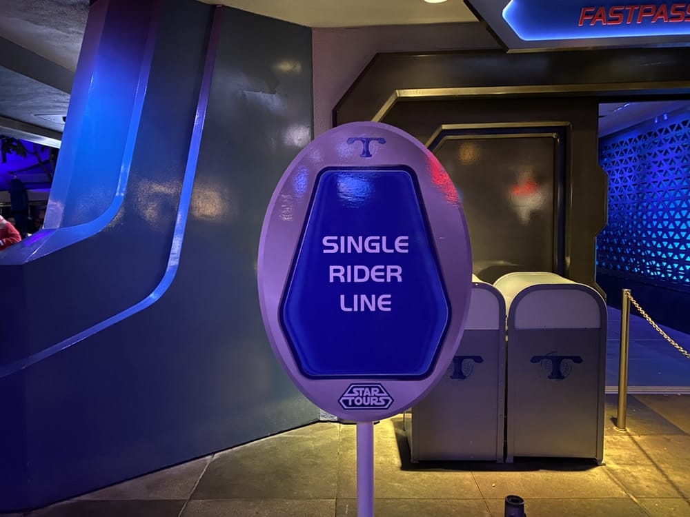 Heavy Crowds at Disneyland Result in the Formation of Single Rider Line for Star Tours