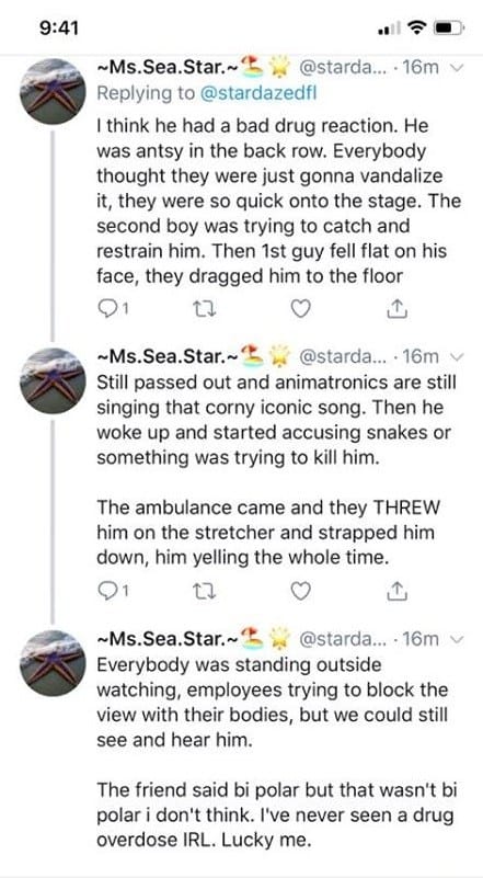 Guests Jump on Carousel of Progress Set and Damage Props